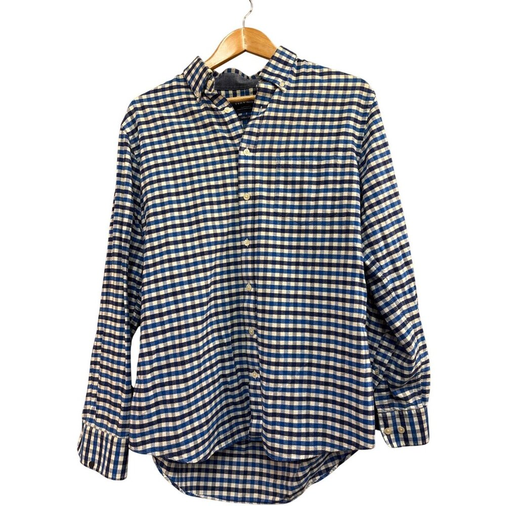 Charles Tyrwhitt Weekend Slim Fit Blue & White Checkered Shirt M